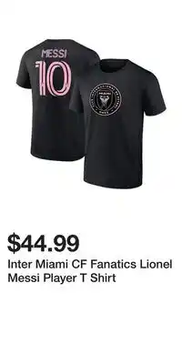 Sport Chek Inter Miami CF Fanatics Lionel Messi Player T Shirt offer