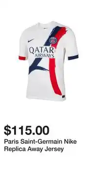 Sport Chek Paris Saint-Germain Nike Replica Away Jersey offer