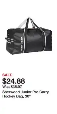 Sport Chek Sherwood Junior Pro Carry Hockey Bag, 30 offer