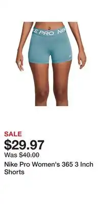 Sport Chek Nike Pro Women's 365 3 Inch Shorts offer