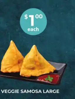 Food World Supermarket VEGGIE SAMOSA LARGE offer
