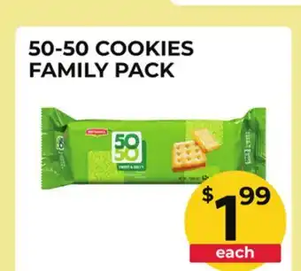 Food World Supermarket 50-50 COOKIES FAMILY PACK offer