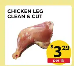 Food World Supermarket CHICKEN LEG CLEAN & CUT offer