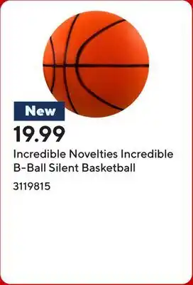 Staples Incredible Novelties Incredible B-Ball Silent Basketball offer