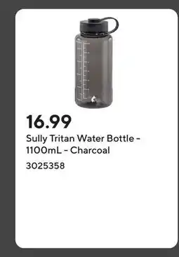 Staples Sully Tritan Water Bottle - 1100mL - Charcoal offer