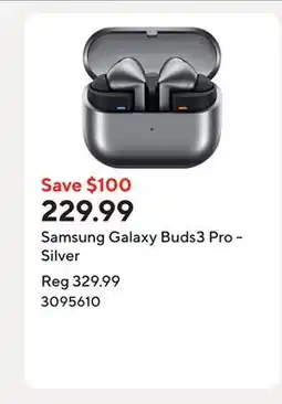 Staples Samsung Galaxy Buds3 Pro - Silver offer