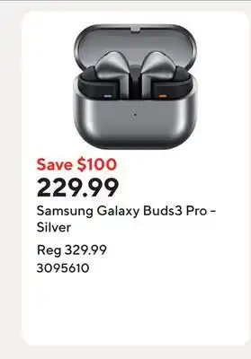 Staples Samsung Galaxy Buds3 Pro - Silver offer