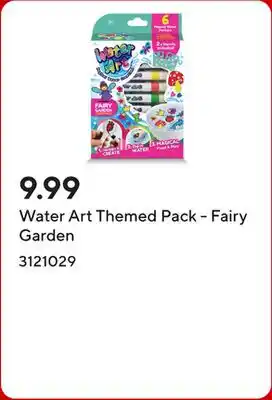Staples Water Art Themed Pack - Fairy Garden offer
