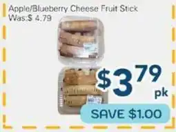 Oceans Fresh Food Market Apple/Blueberry Cheese Fruit Stick offer