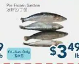 Oceans Fresh Food Market Pre Frozen Sardine offer