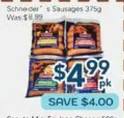 Oceans Fresh Food Market Schneider's Sausages offer