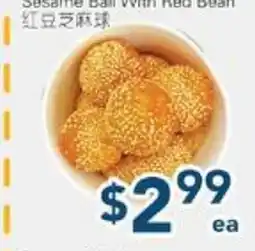 Oceans Fresh Food Market Sesame Ball With Red Bean offer