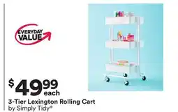 Michaels 3-Tier Lexington Rolling Cart by Simply Tidy offer