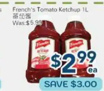 Oceans Fresh Food Market French's Tomato Ketchup offer