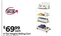 Michaels 4-Tier Heights Rolling Cart by Simply Tidy offer