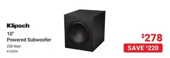 Visions Electronics 10 Powered Subwoofer offer