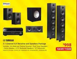 Visions Electronics YAMAHA 5.1-Channel A/V Receiver and Speakers Package offer