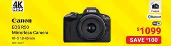 Visions Electronics EOS R50 Mirrorless Camera offer