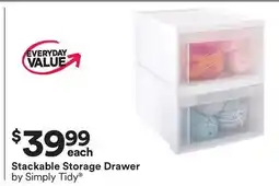 Michaels Stackable Storage Drawer by Simply Tidy offer