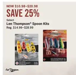 Cabela's Len Thompson Spoon Kits offer