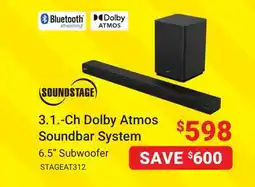 Visions Electronics 3.1.-Ch Dolby Atmos Soundbar System offer
