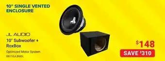 Visions Electronics 10 SINGLE VENTED ENCLOSURE offer