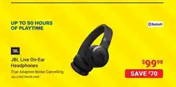 Visions Electronics JBL Live On-Ear Headphones offer