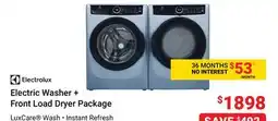 Visions Electronics Electric Washer + Front Load Dryer Package offer