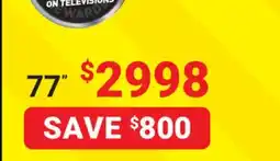 Visions Electronics LG OLED Evo 77 NATIVE 120Hz PANEL offer
