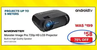 Visions Electronics Monster Image Pro 720p HD LCD Projector offer