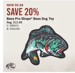 Cabela's Bass Pro Shops Bass Dog Toy offer
