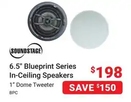 Visions Electronics 6.5 Blueprint Series In-Ceiling Speakers offer