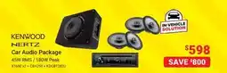 Visions Electronics KENWOOD Car Audio Package 45W RMS / 180W Peak offer