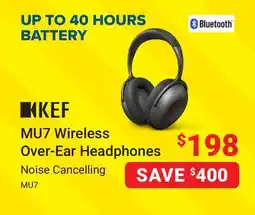Visions Electronics KEF Mu7 Wireless Over-Ear Noise-cancelling Headphones offer