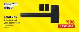 Visions Electronics SAMSUNG 9.1. 4-Channel Soundbar System offer