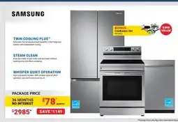Visions Electronics SAMSUNG APPLIANCES PACKAGE offer