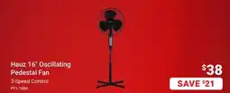 Visions Electronics Hauz 16 Oscillating Pedestal Fan offer
