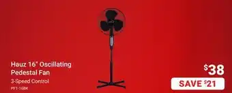 Visions Electronics Hauz 16 Oscillating Pedestal Fan offer