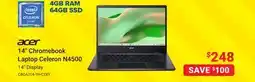 Visions Electronics 14 Chromebook Laptop Celeron N4500 offer