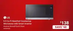 Visions Electronics LG 0.9 Cu Ft NeoChef Countertop Microwave with Smart Inverter offer