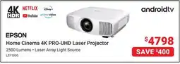 Visions Electronics Home 4K PRO-UHD Laser Projector offer