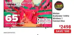 Visions Electronics SAMSUNG Neo QLED The Frame Pro NATIVE 120Hz PANEL 65 LS03FWA 4K Smart TV offer