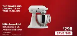 Visions Electronics Refurbished 5 Qt. Artisan Stand Mixer offer
