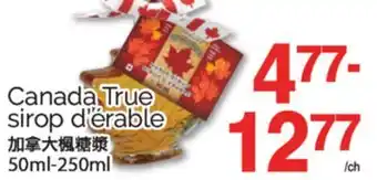 T&T Supermarket CANADA TRUE SIROP D'ÉRABLE, 50ML-250ML offer