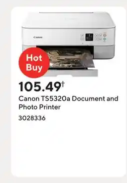 Staples Canon TS5320a Document and Photo Printer offer
