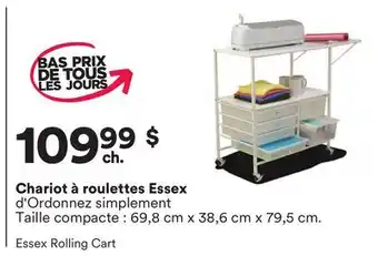 Michaels Chariot à roulettes Essex d'Ordonnez simplement offer