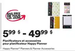 Michaels Planificateurs et accessoires pour planificateur happy planner offer