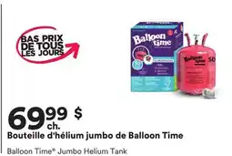 Michaels Bouteille d'hélium jumbo de Balloon Time offer