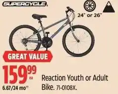 Canadian Tire Supercycle reaction youth or adult offer