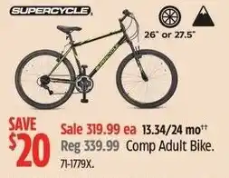 Canadian Tire Supercycle comp adult bike offer